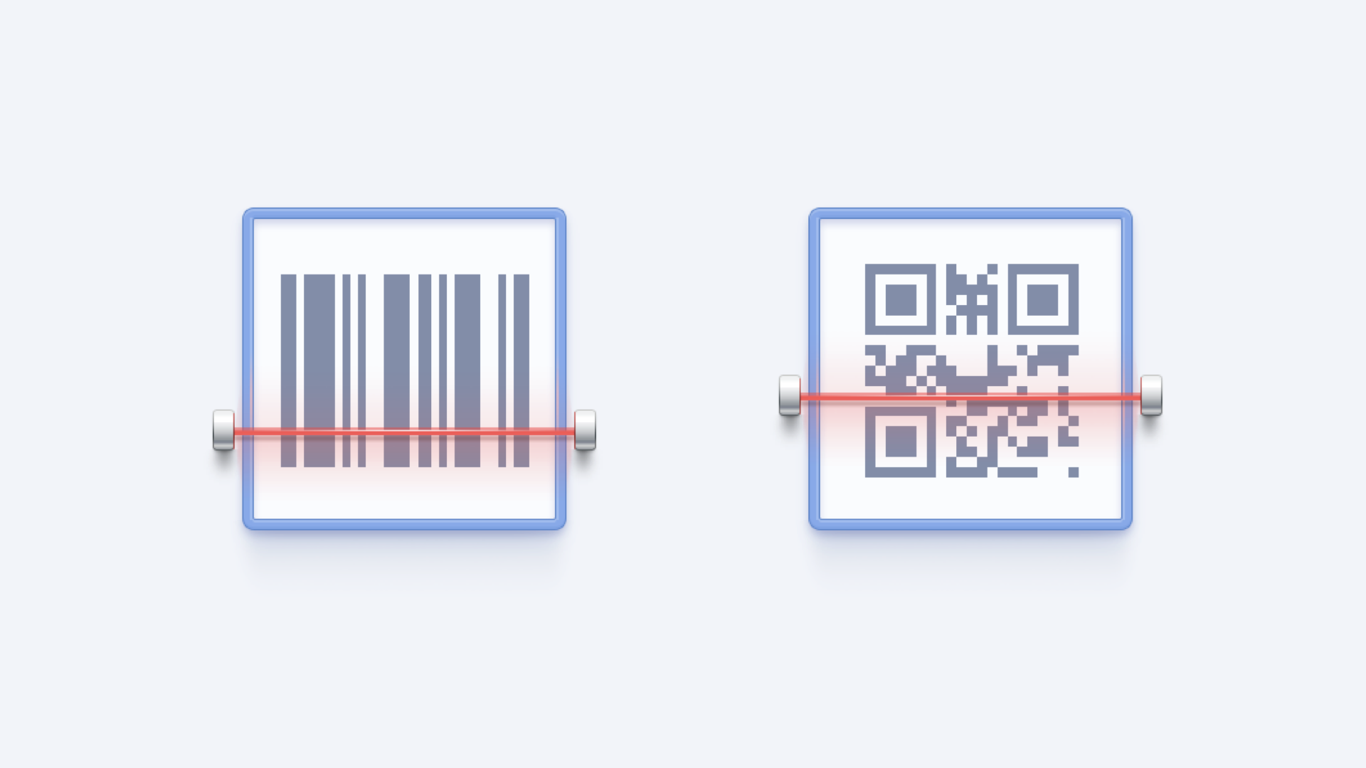 Barcode and QR code icons