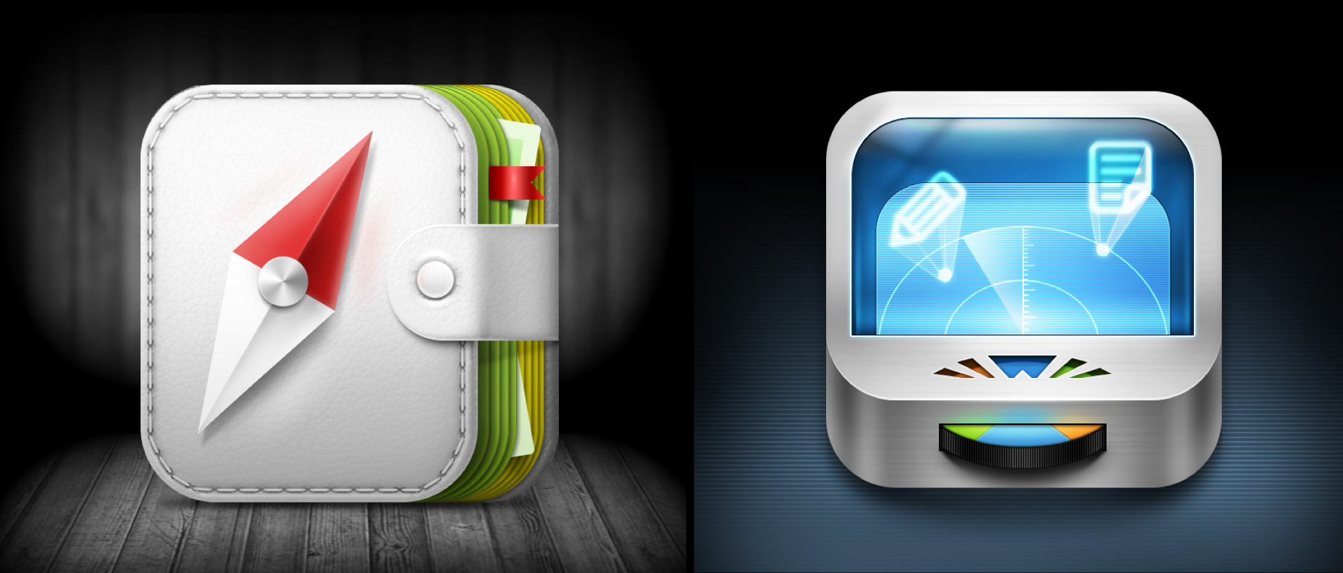 Skeuomorphic Icons